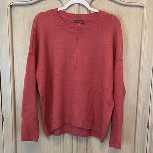 Vince Camuto Women's Brick Red Crew Neck Sweater